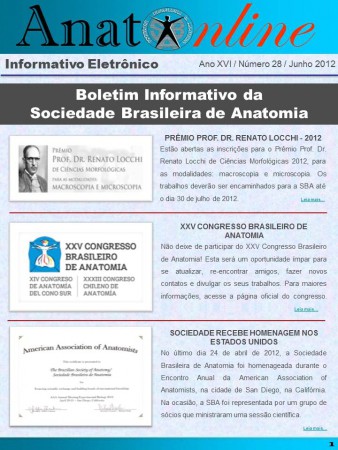 Anatonline - Ano XVI - Número 28 - Junho de 2012