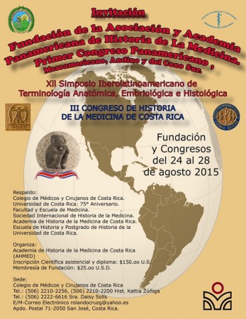 XII Simpósio Iberolatinoamericano de Terminologia Anatômica (SILAT) - 27 a 28 de Agosto, 2015 - San Jose, Costa Rica